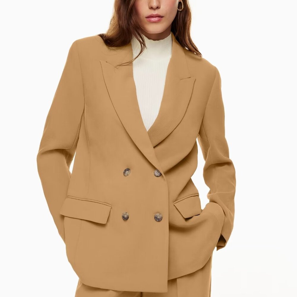 🤎 Wilfred Destiny Blazer (Camel) – Size 4 – Aritzia Classic